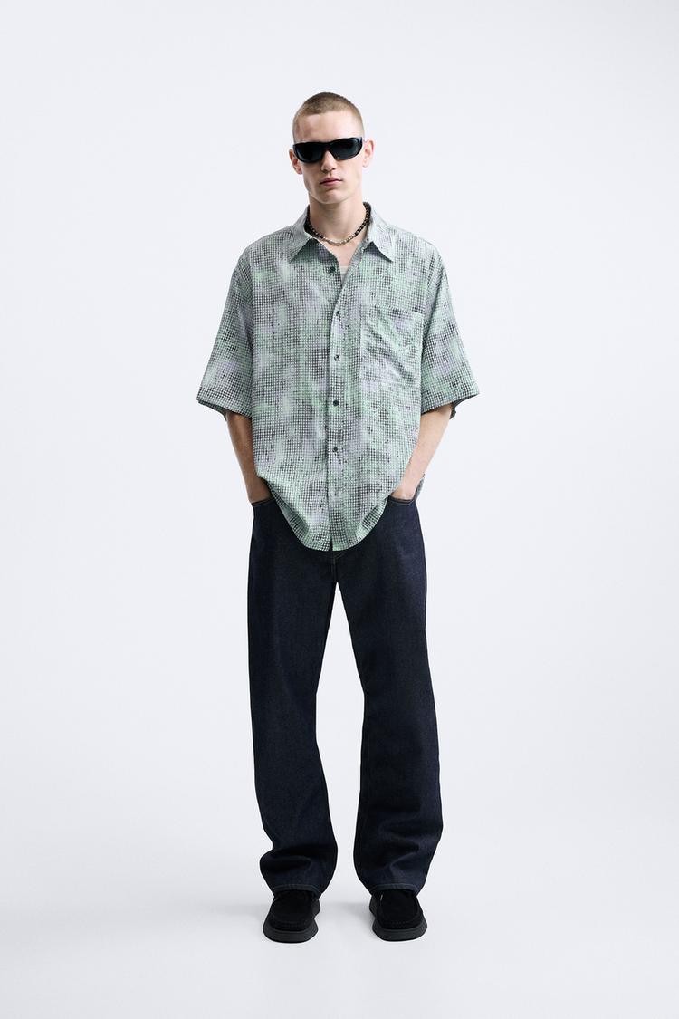 PIXELATED PRINTED SHIRT