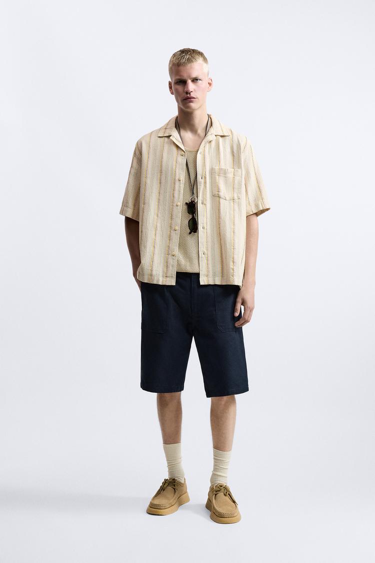 STRIPED JACQUARD SHIRT