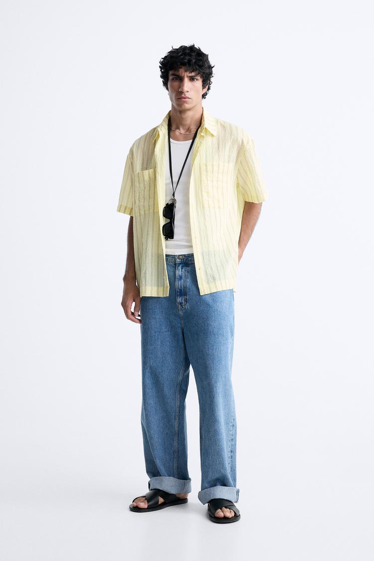 STRIPED TEXTURED SHIRT