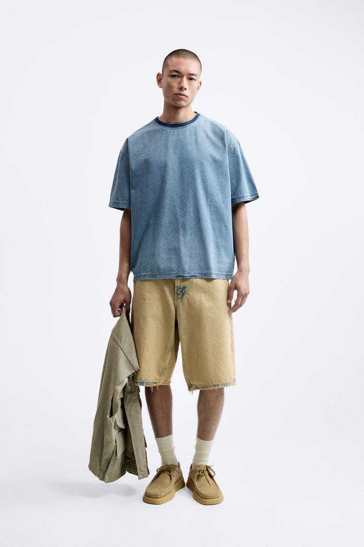 VINTAGE FADED DENIM T-SHIRT