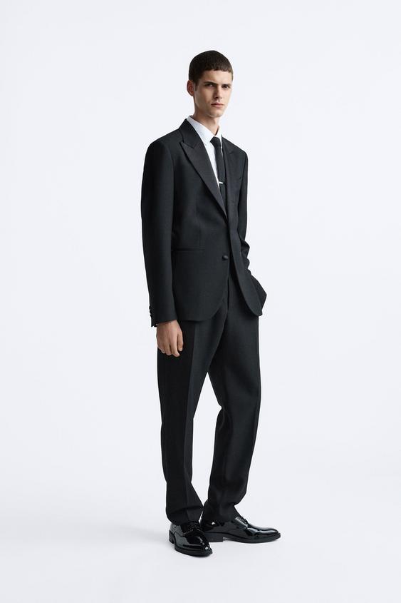 SUIT DINNER JACKET BLAZER Black ZARA Cambodia