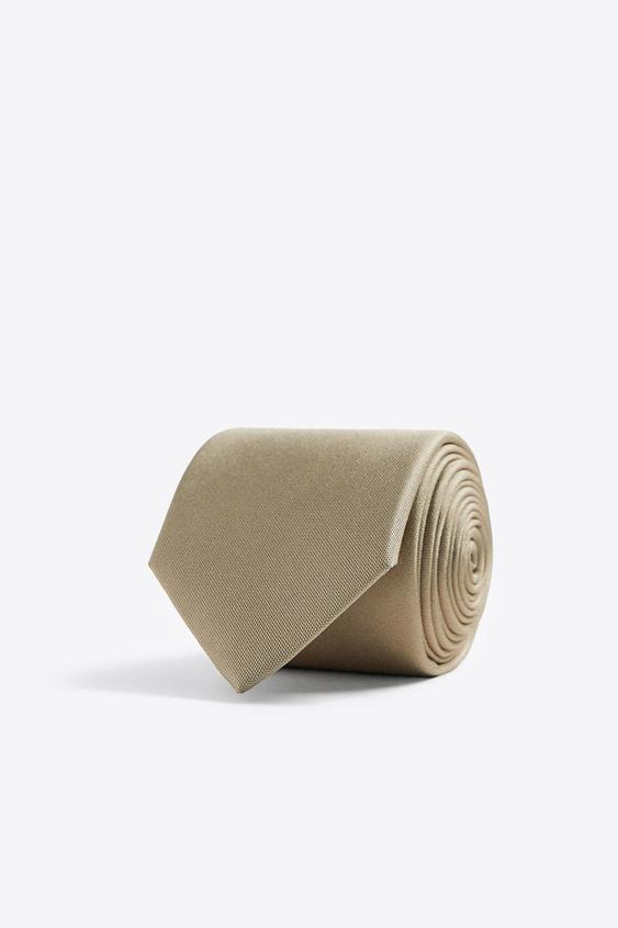 SLIPS I 100 SILKE MED STRUKTUR Beige ZARA / Norway