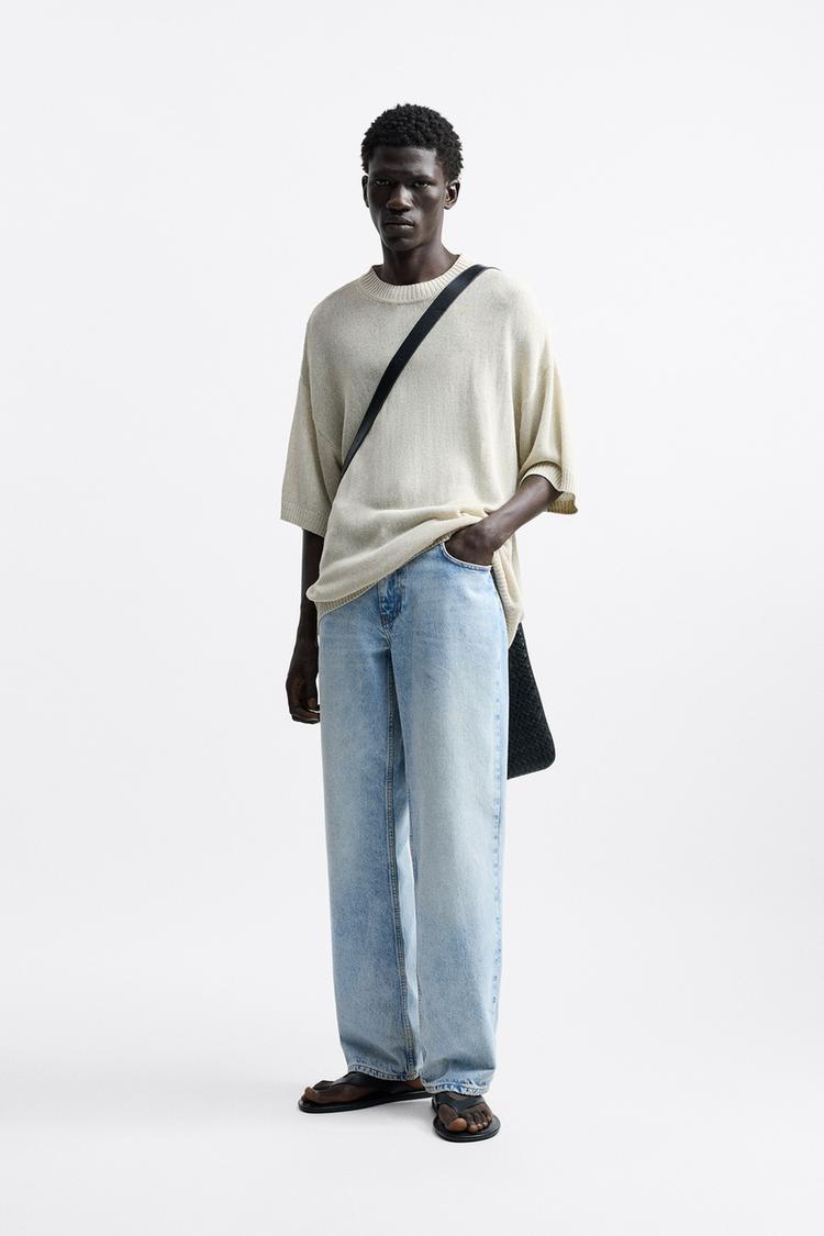 LINEN - VISCOSE KNIT T-SHIRT