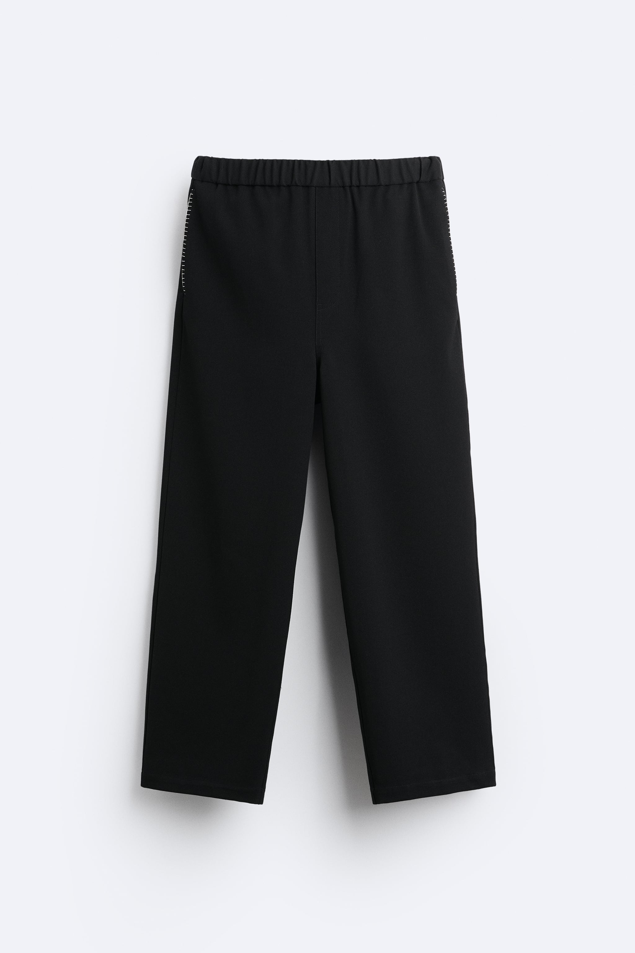 PANTS WITH CONTRASTING TOPSTITCHING