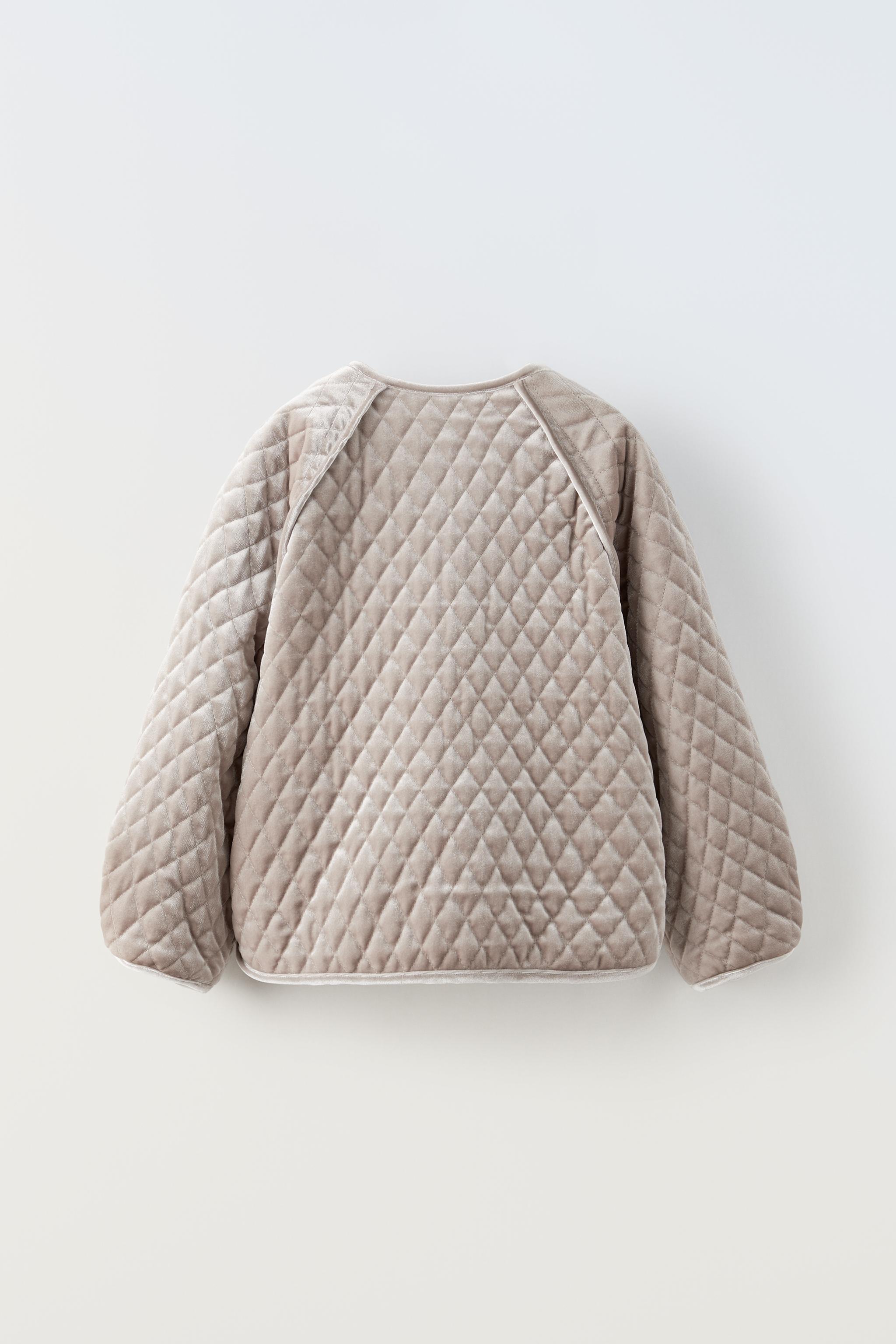 Zara shop velvet puffer