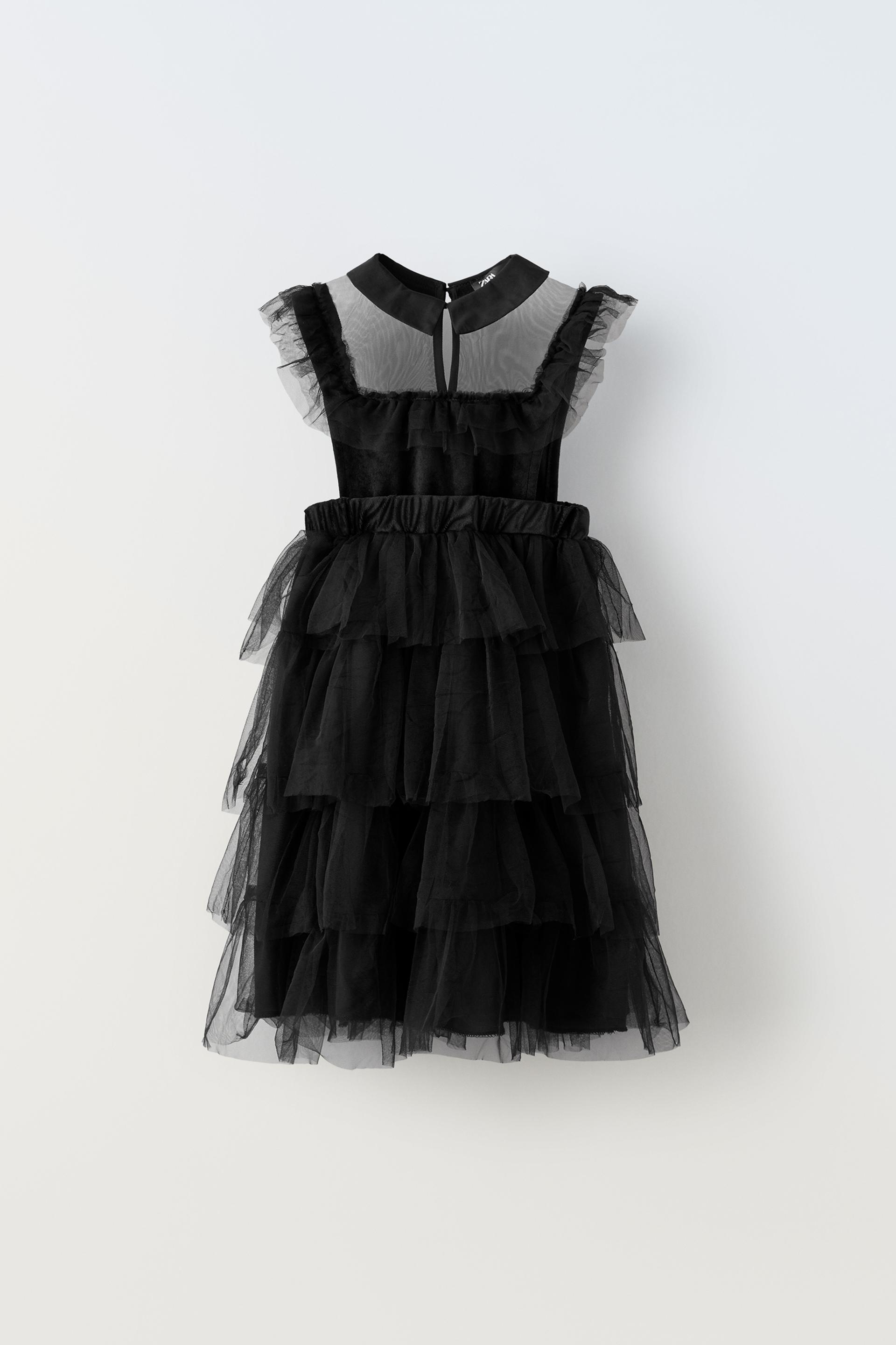 TULLE COSTUME DRESS Black ZARA India tulle-costume-dress-black-zara-india