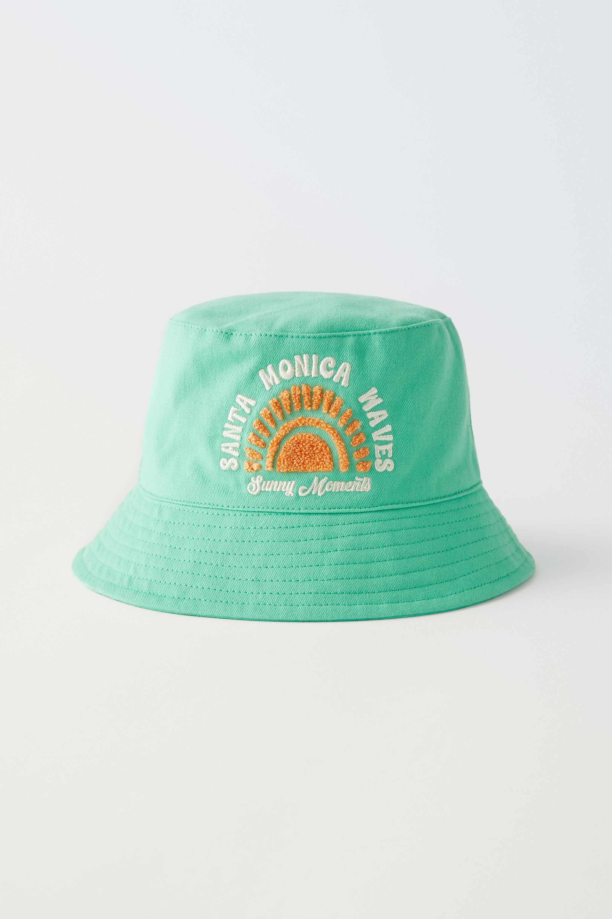 EMBROIDERED TERRYCLOTH BUCKET HAT