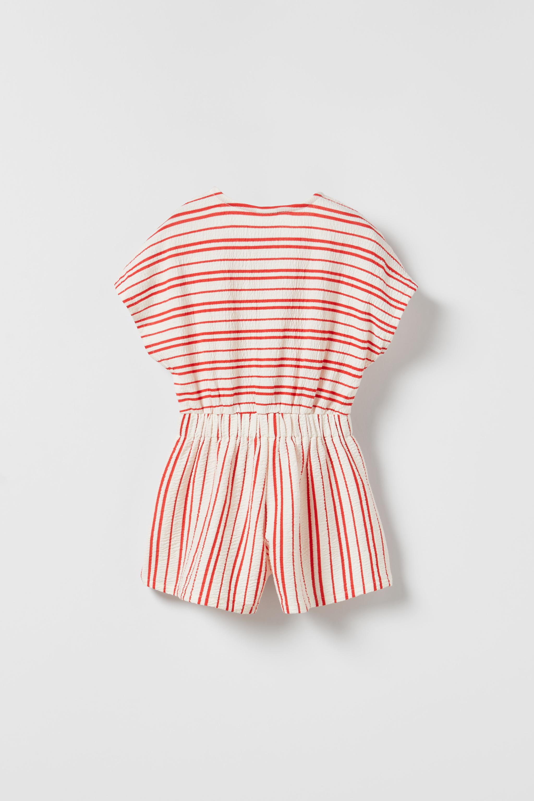 Zara STRIPED JUMPSUIT WITH TIE Mall of America®