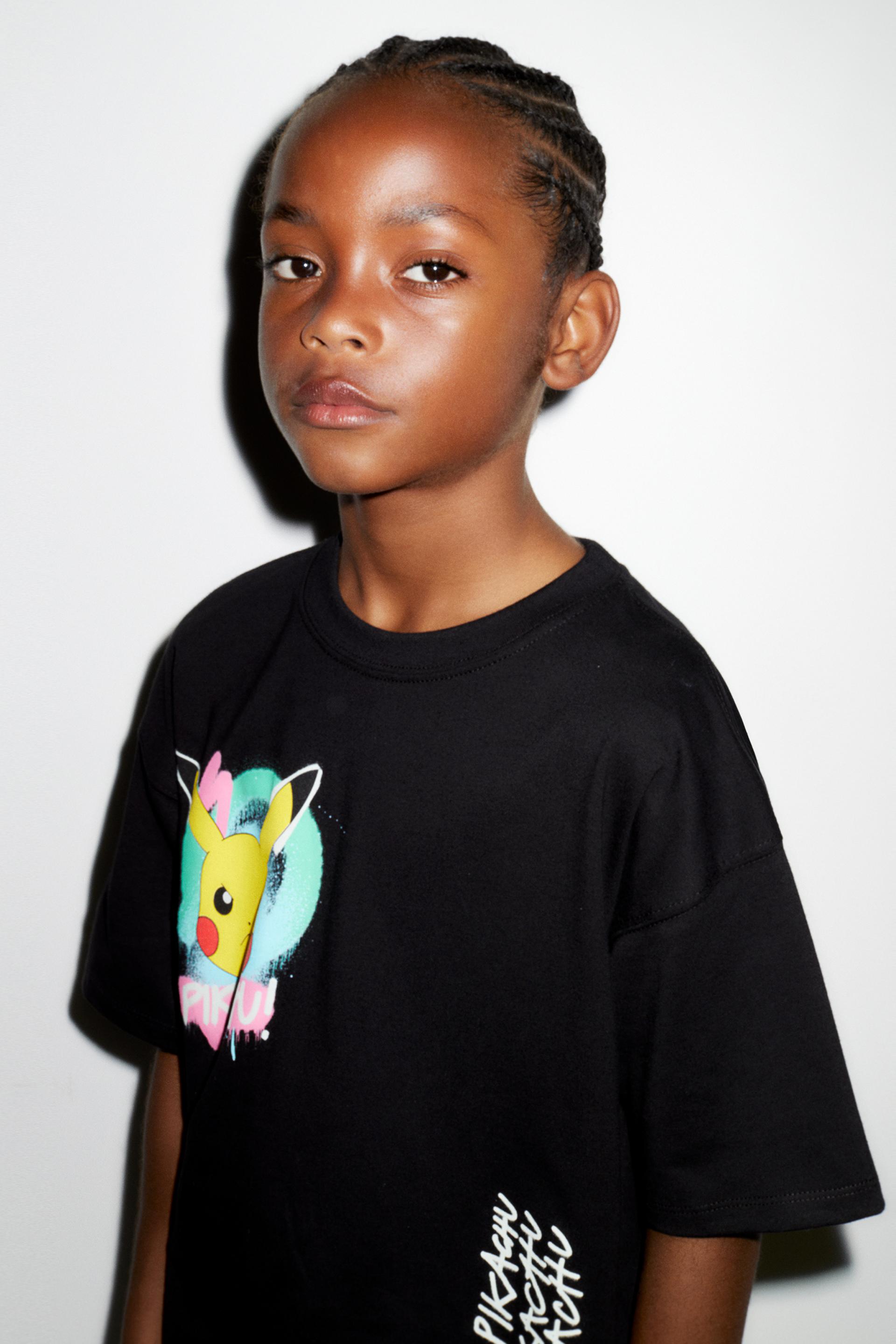 PIKACHU POK MON NINTENDO T SHIRT Black ZARA Canada