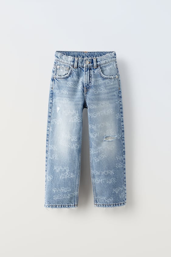 AUTHENTIC DESTROYED JEANS - Mid-blue | ZARA Spain
