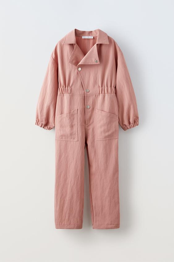 CROSSOVER JUMPSUIT Pink ZARA South Africa