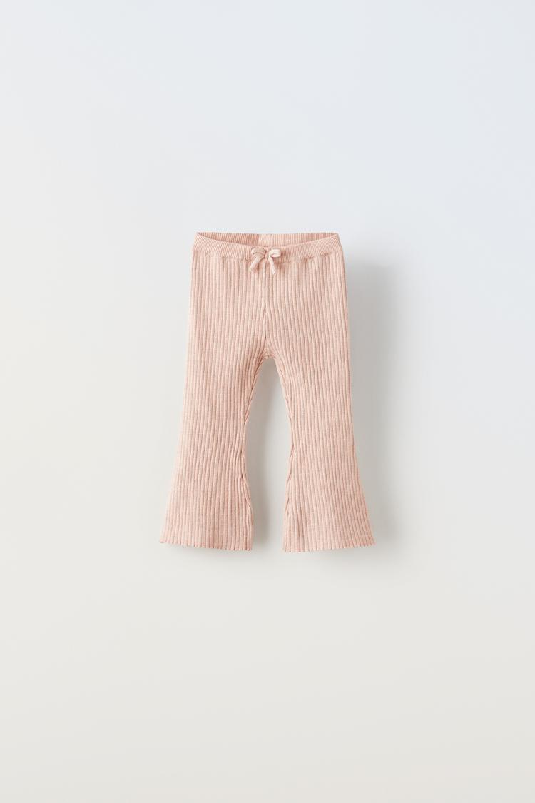 FLARED KNIT LEGGINGS