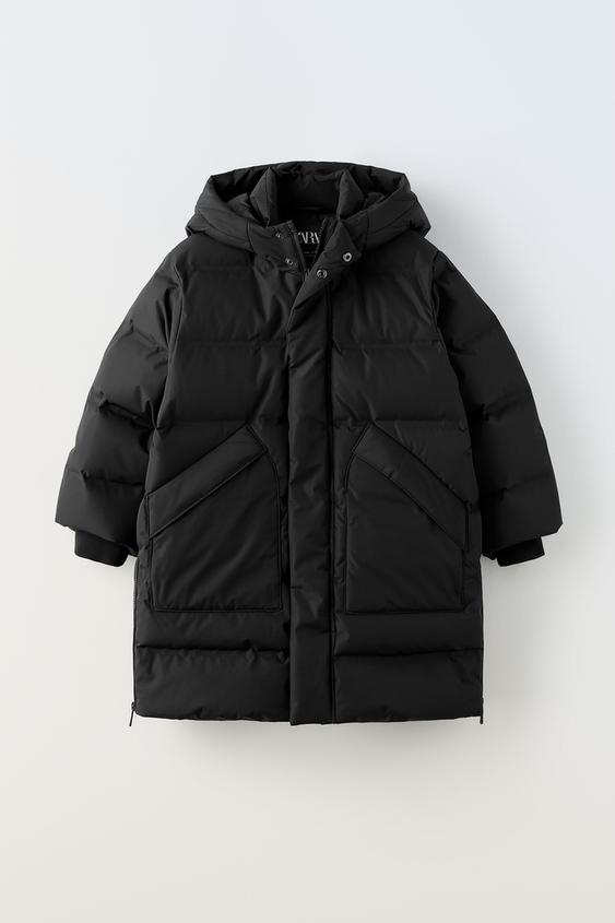 PLUMÍFERO PLUMA PLUMÓN WATER REPELLENT Negro ZARA Chile