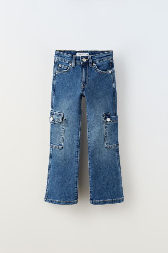 THE NEW CARGO JEANS Blue ZARA United States