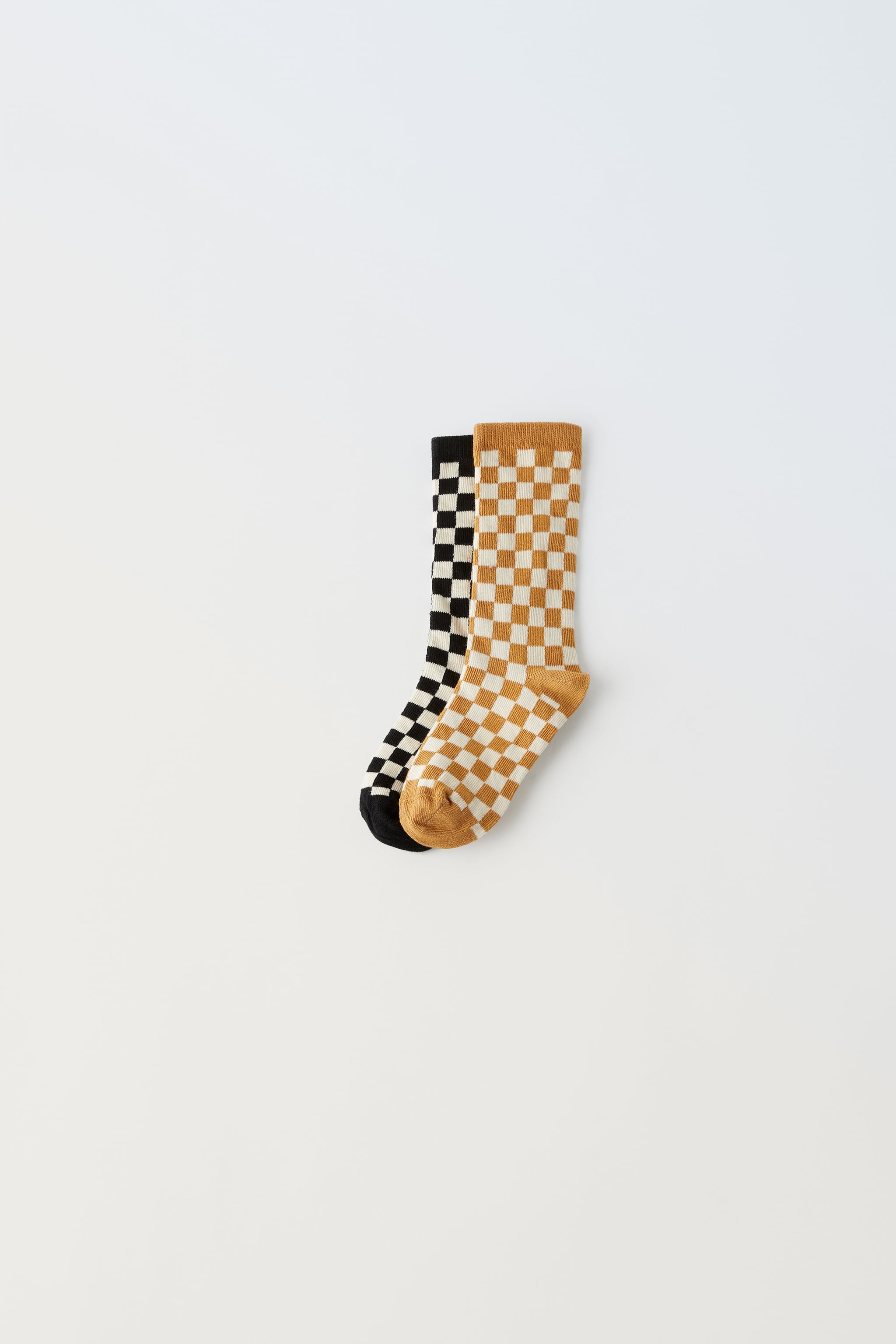 TWO PACK OF CHECKERED SOCKS
