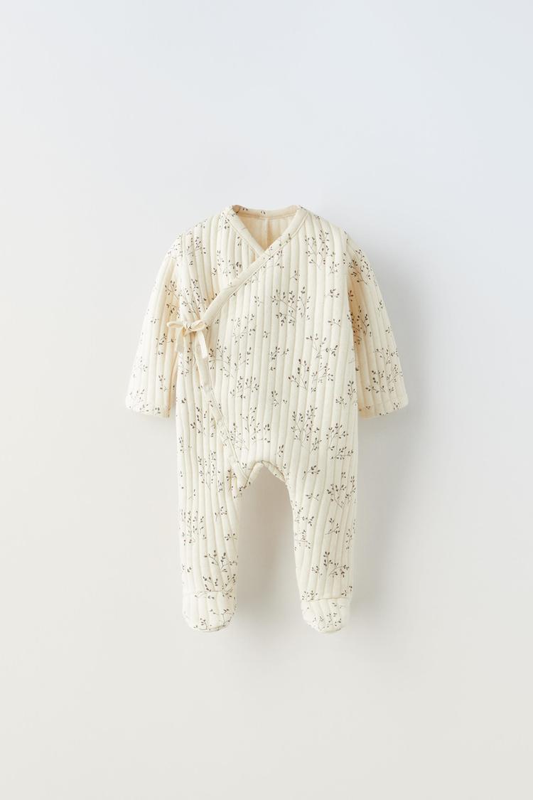LITTLE BRANCHES QUILTED ROMPER