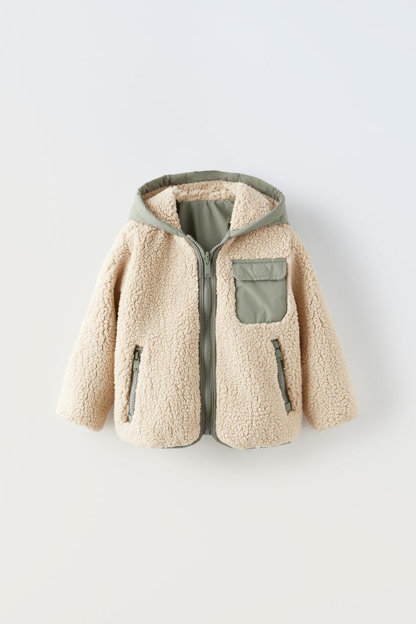 Zara Reversible Fleece Jacket informacionpublica.svet.gob.gt