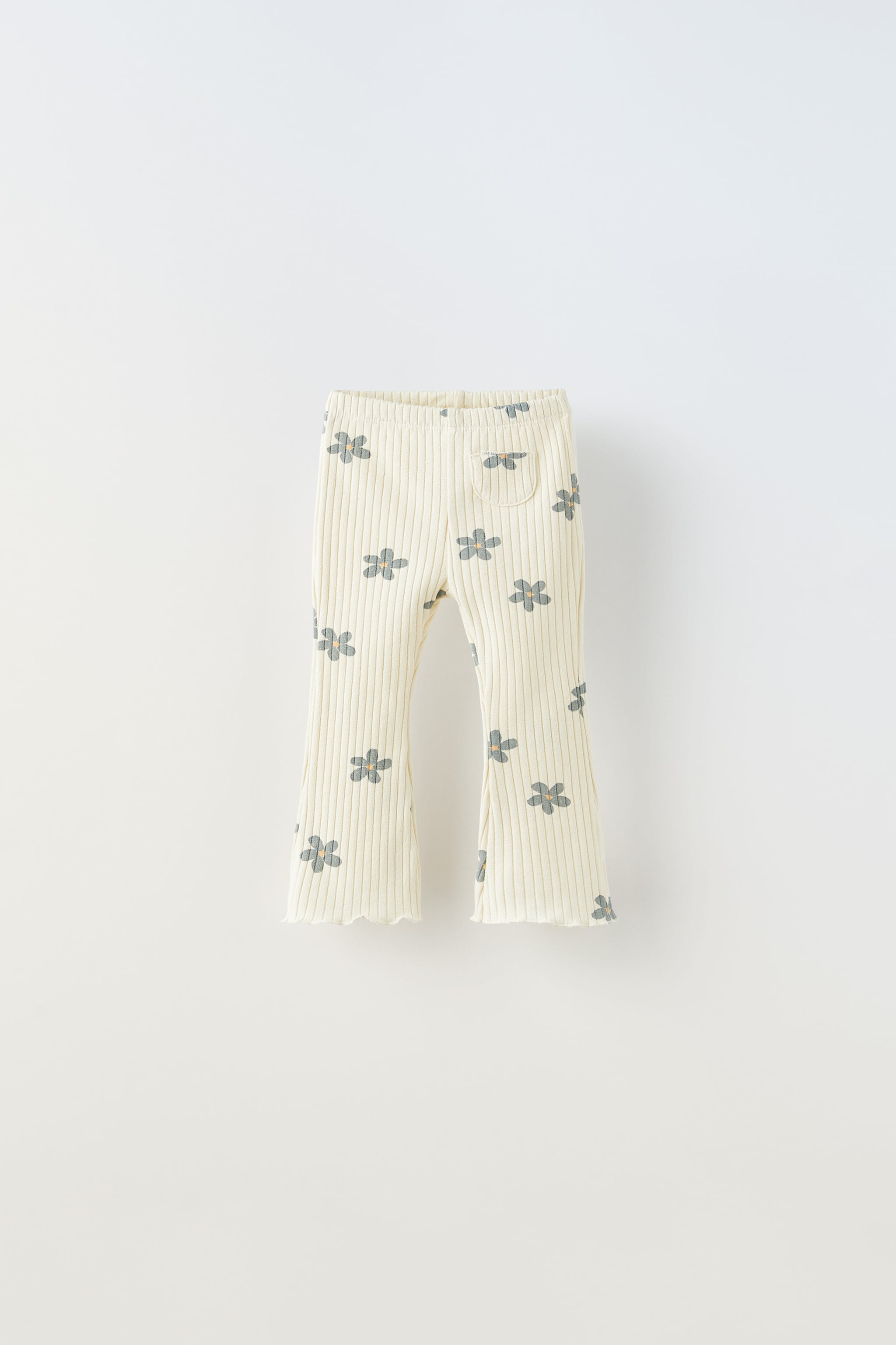 Zara FLORAL FLARED PANTS