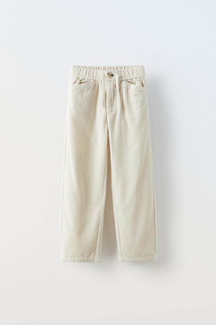 STRAIGHT LEG CORDUROY PANTS