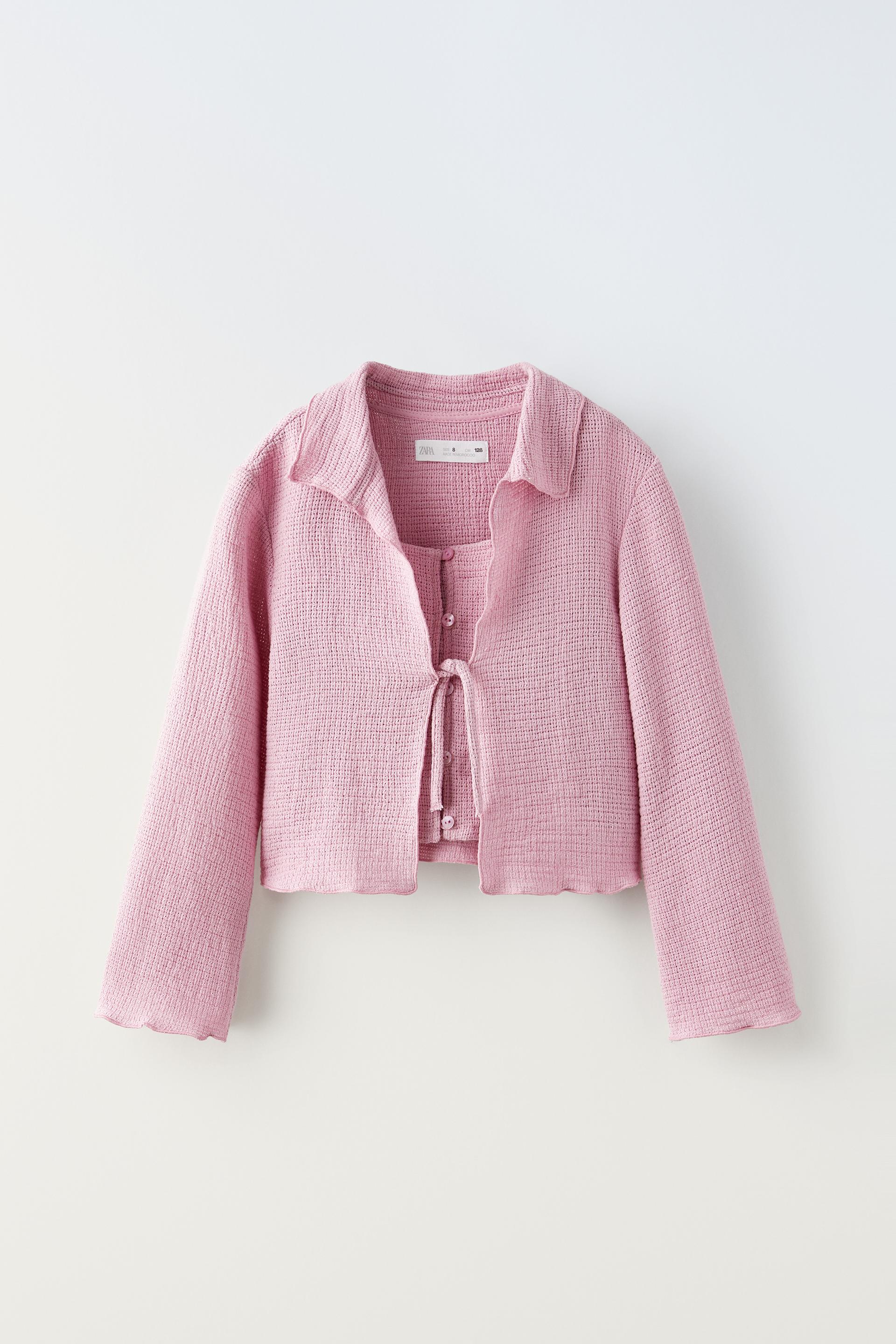 SKJORTE MED MANCHETTER Rosa ZARA Danmark skjorte-med-manchetter-rosa-zara-danmark