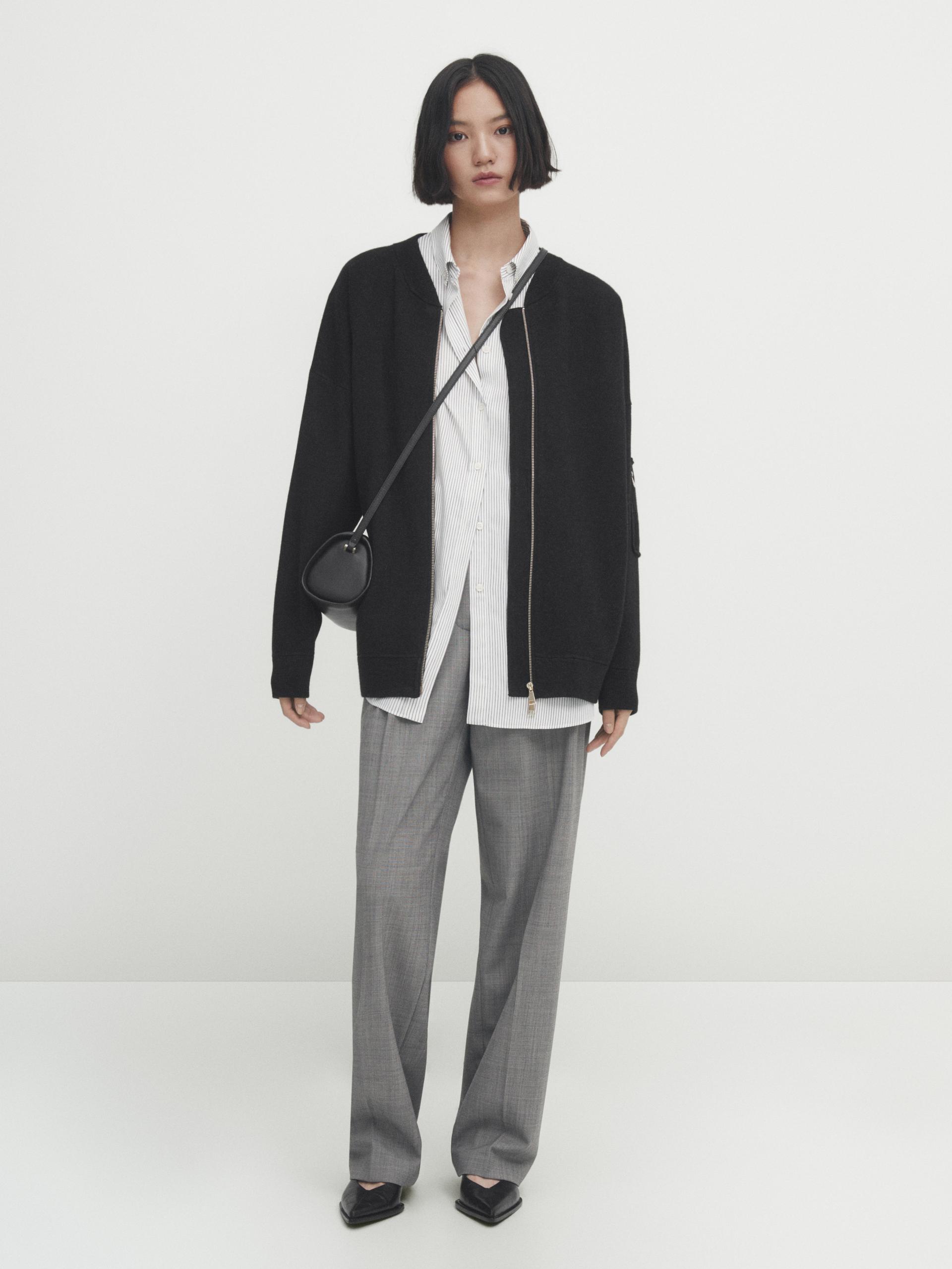Zara Oversize knit bomber jacket Mall of America®