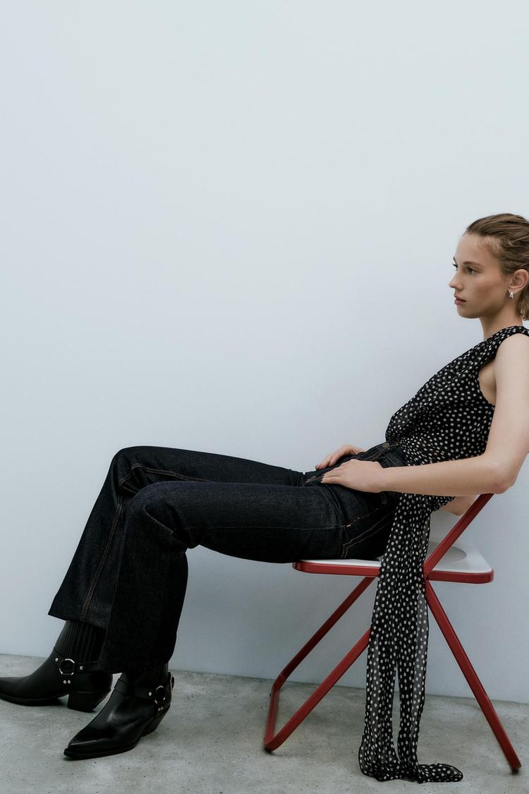 LEATHER COWBOY ANKLE BOOTS