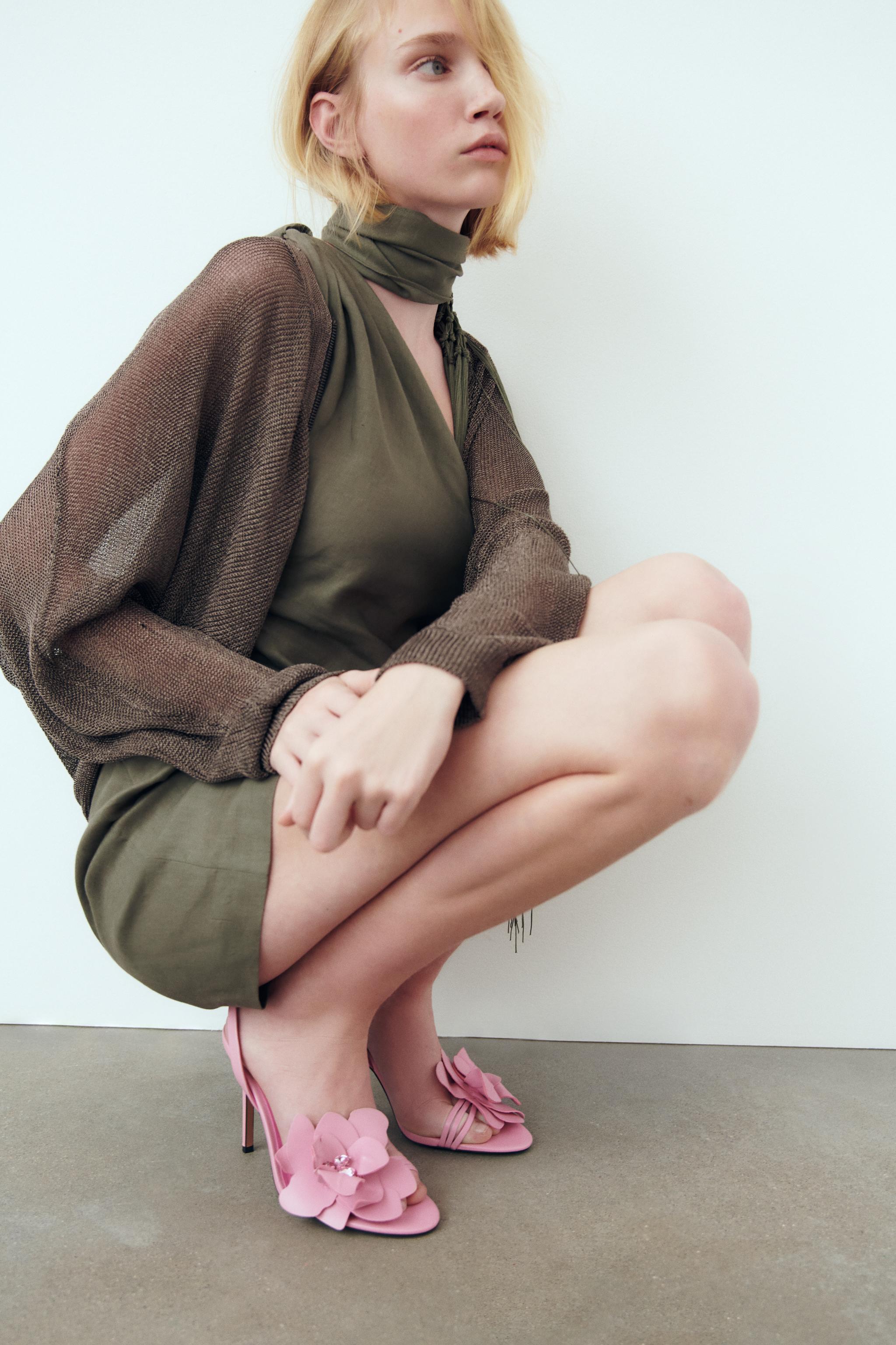 Leather clearance flower sandals