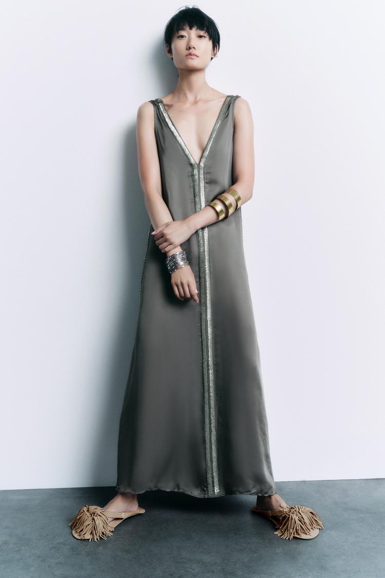 SPLIT SUEDE SANDALS WITH FRINGING