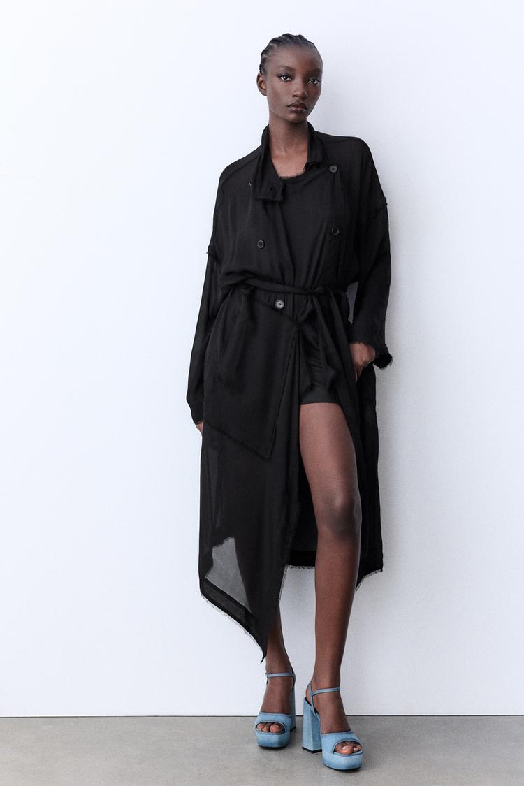 DENIM PLATFORM SANDALS