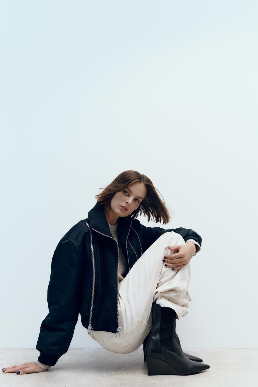 å¯å®¤ãæé¤ãã çå群 ç°¡å㪠bottine à talon zara ãããã¼ ããªãã³ã¸ã£ã ãã¼ã¯