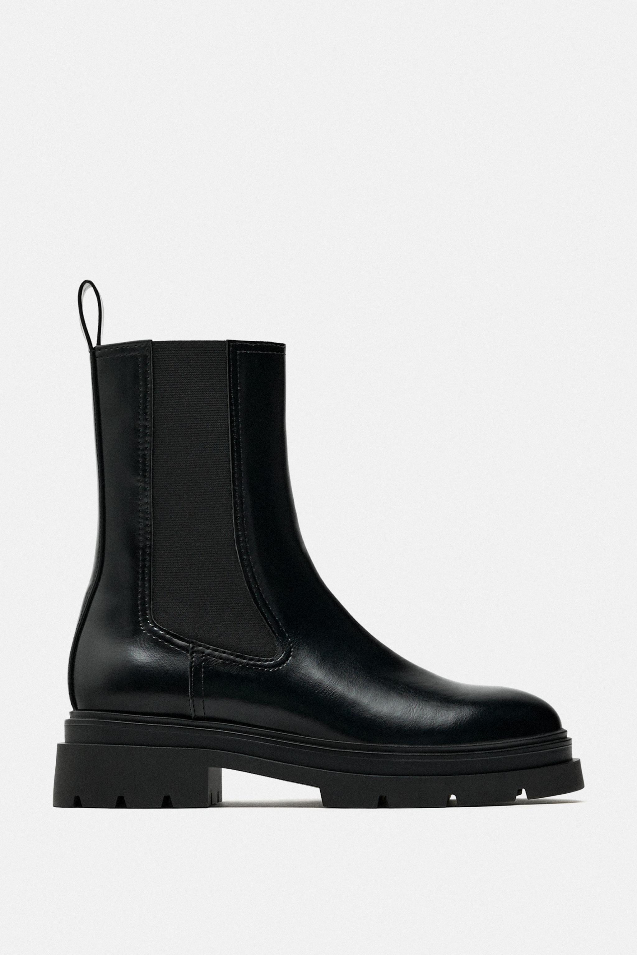 Zara FLAT LUG SOLE CHELSEA ANKLE BOOTS | Mall of America®
