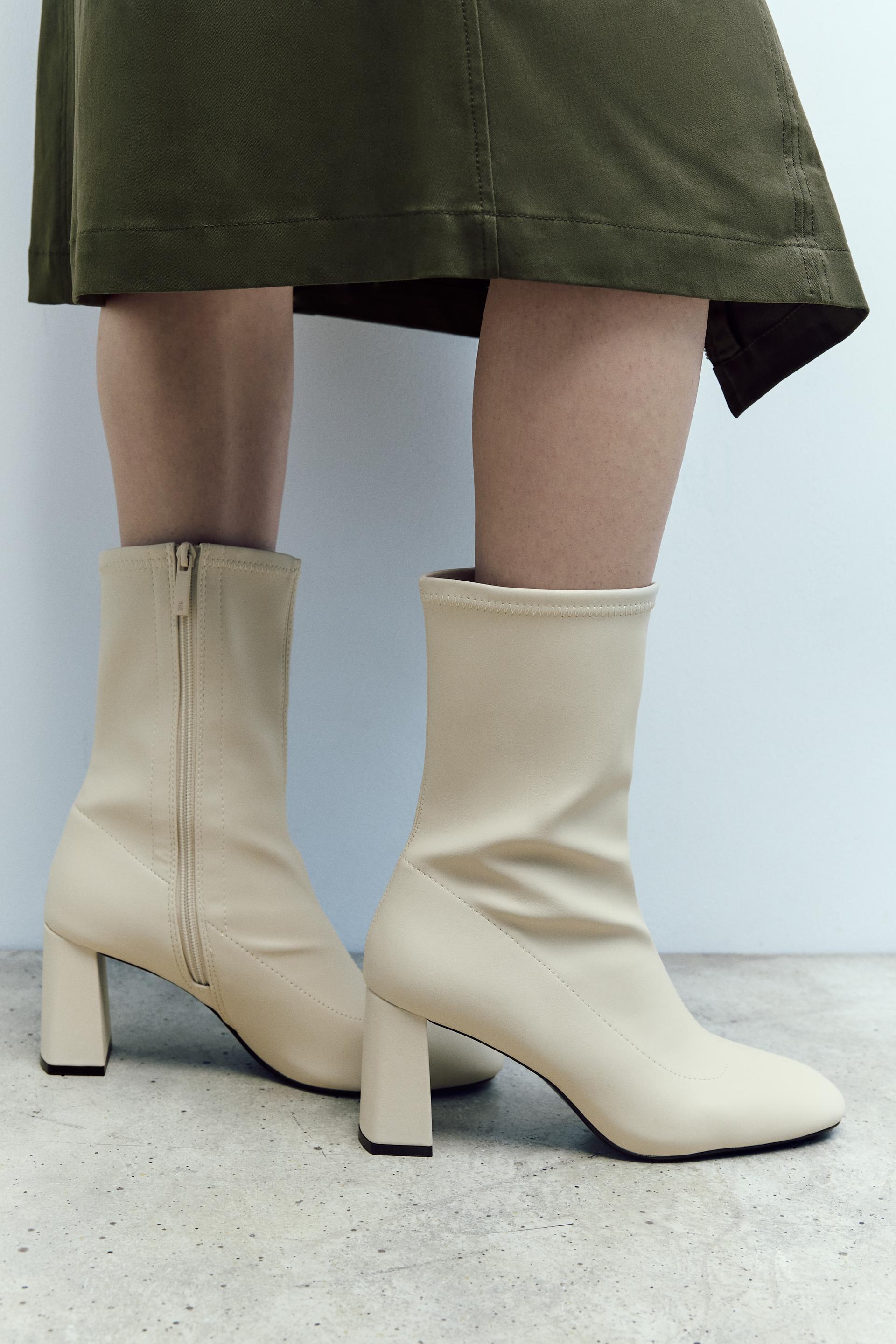 Zara STRETCH HEELED ANKLE BOOTS | Mall of America®