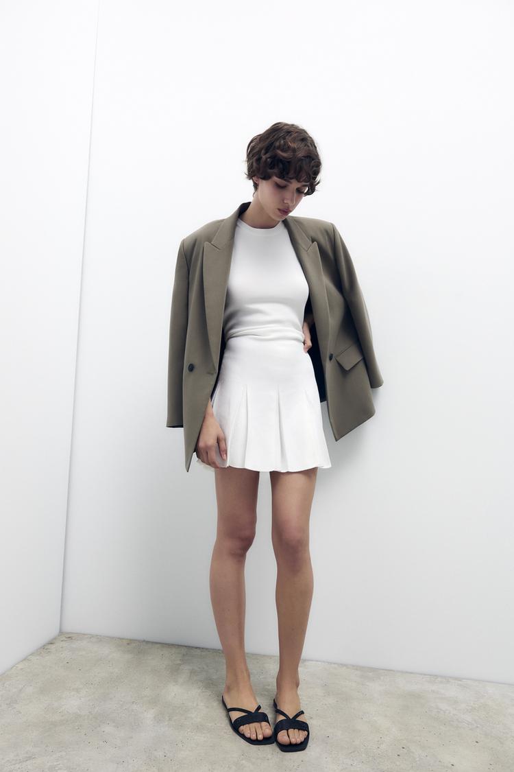 FLAT SLIDER SANDALS WITH RHINESTONE DETAILS