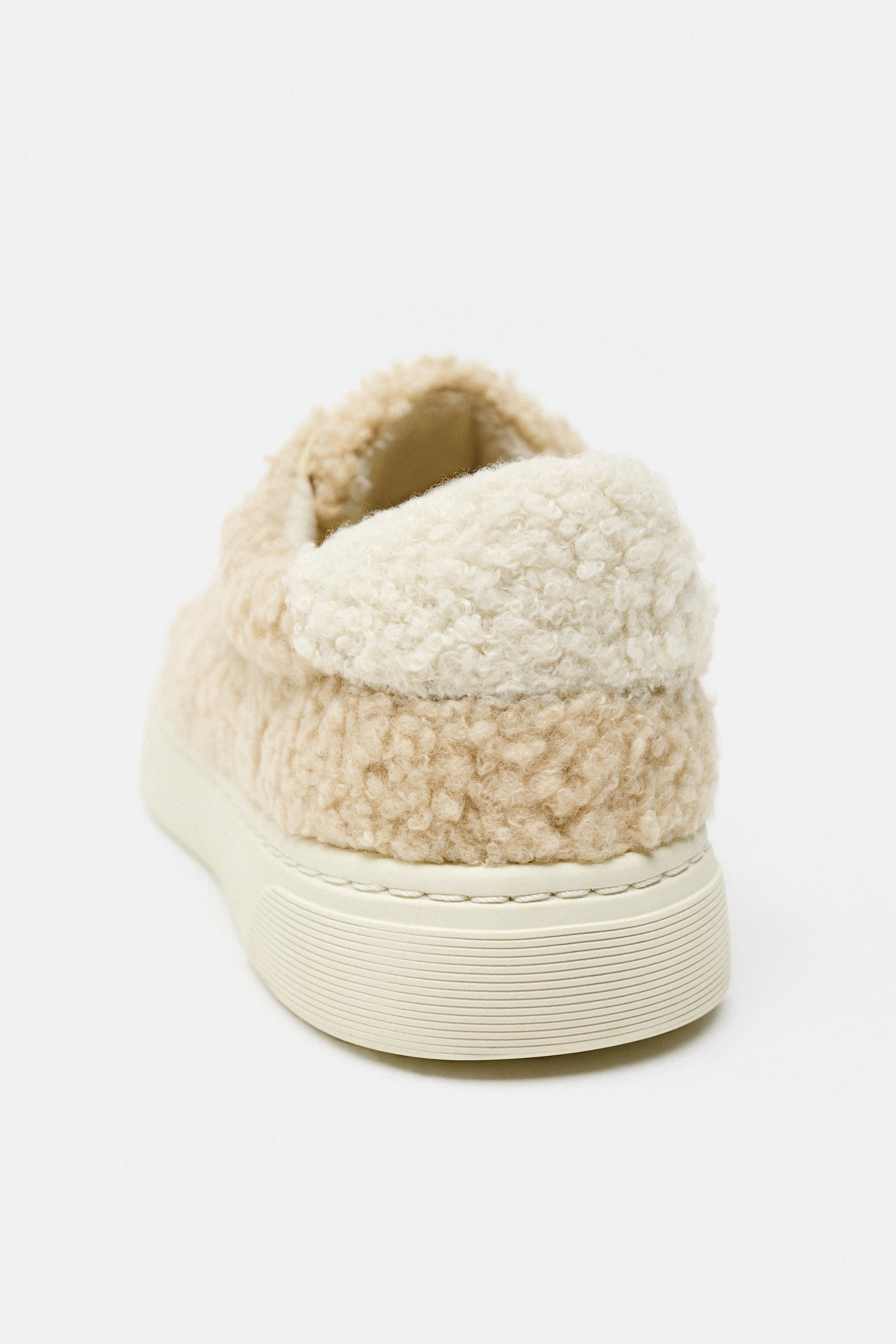 FAUX SHEARLING CASUAL ATHLETIC SNEAKERS