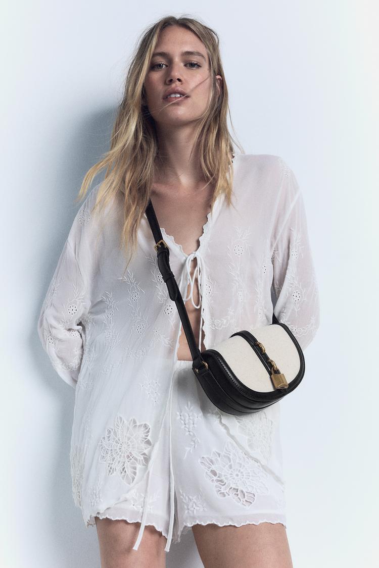 CONTRAST CROSSBODY BAG