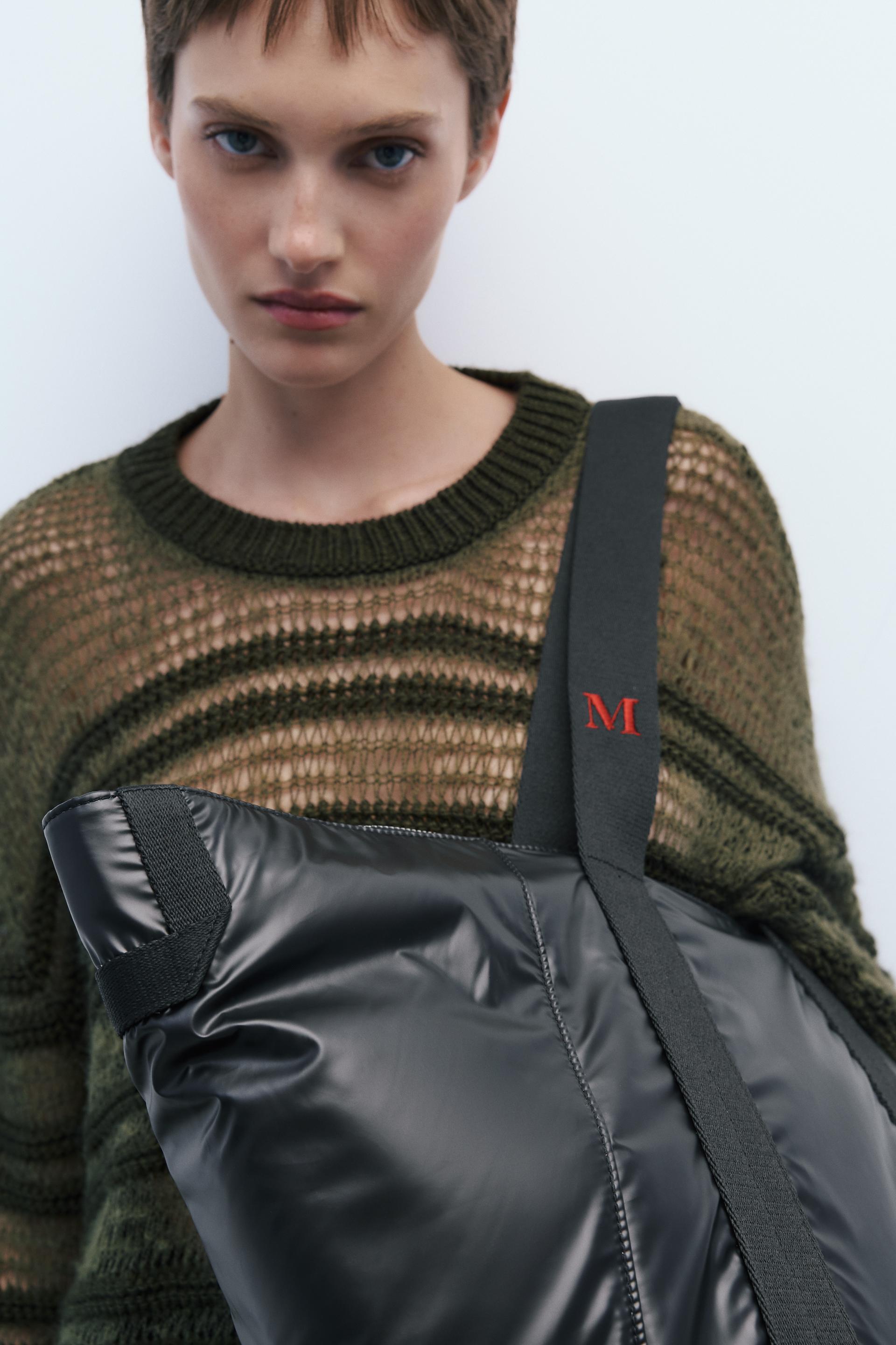 TECHNICAL FABRIC TOTE BAG Black ZARA Spain