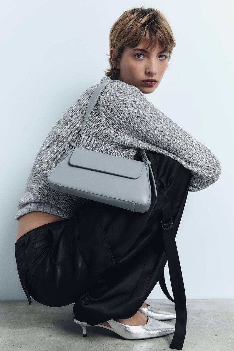 MINIMALIST SHOULDER BAG WITH FLAP