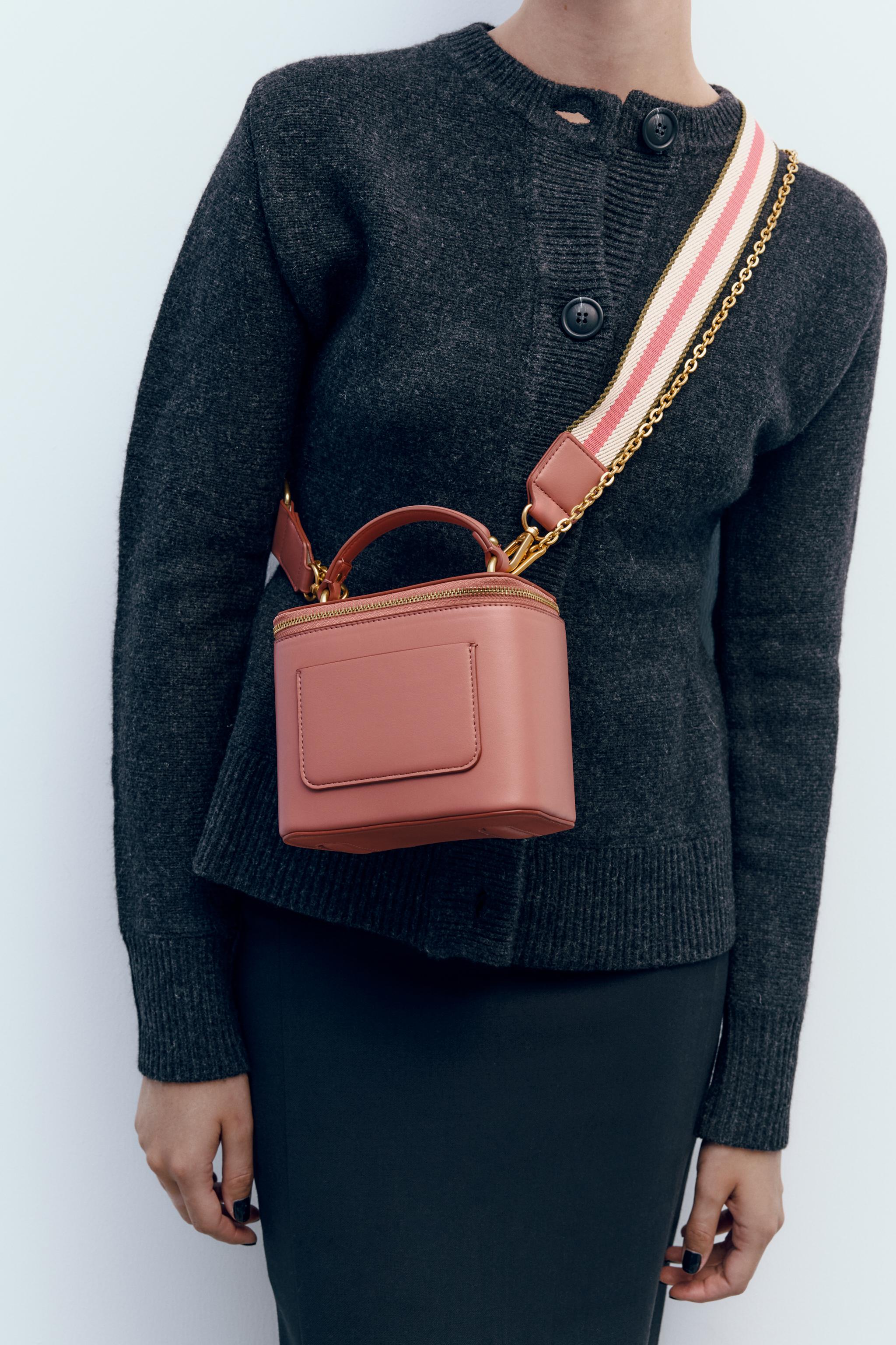 Zara square best sale crossbody bag