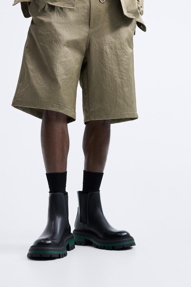 CHUNKY SOLE ANKLE BOOTS