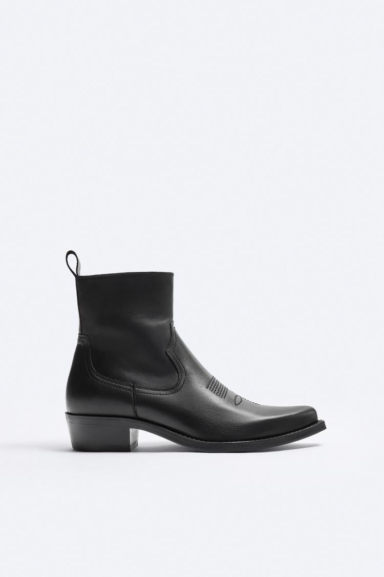 LEATHER COWBOY BOOTS