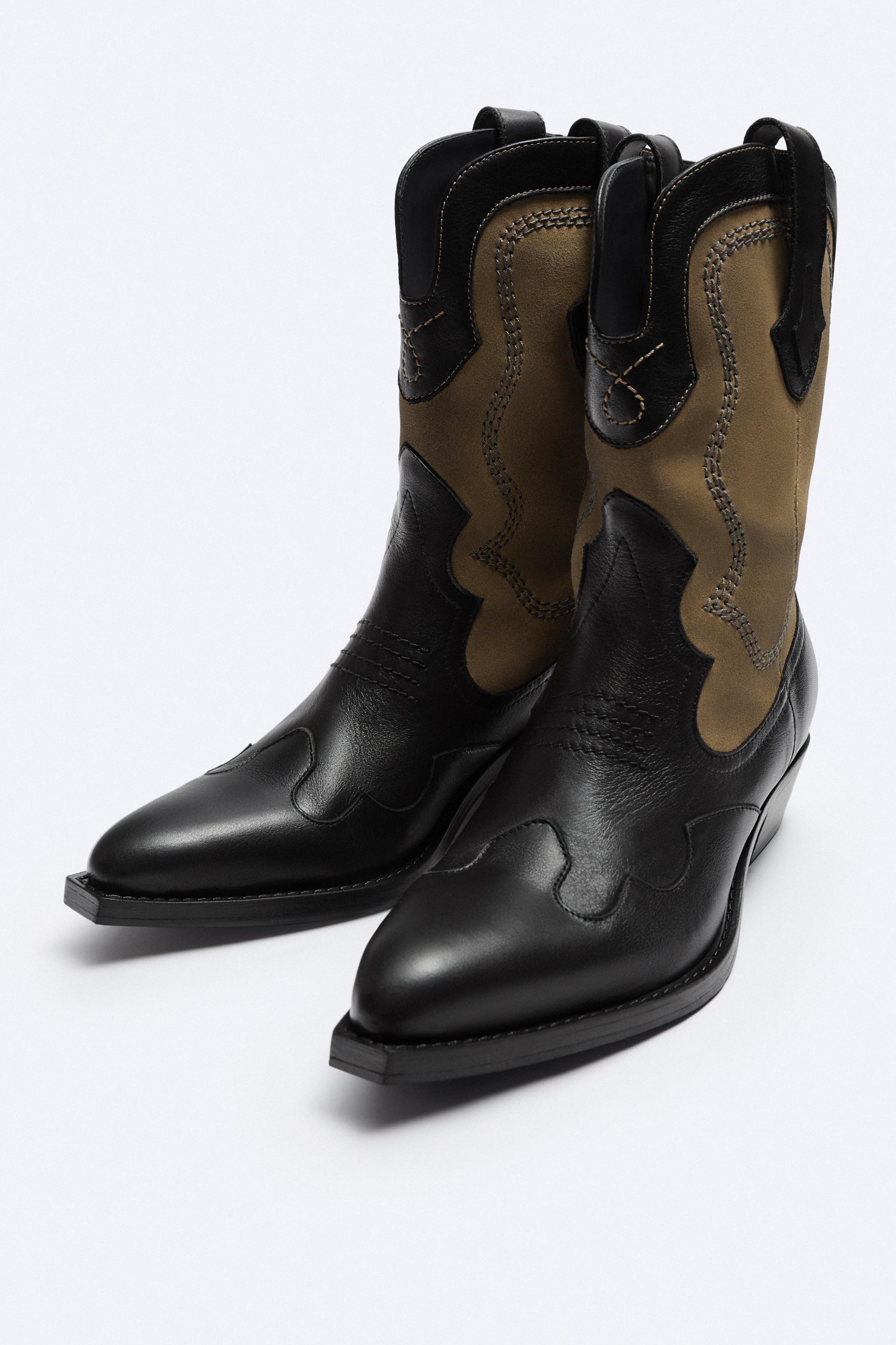 Zara cowboy boots 219 outlet