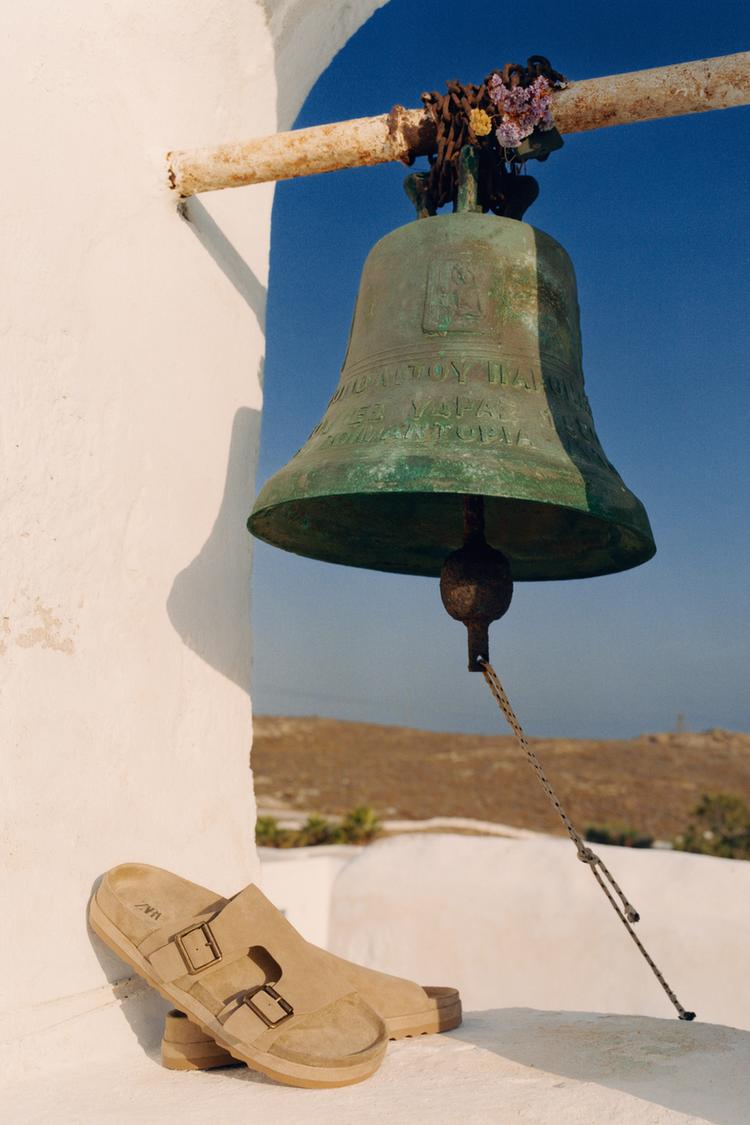 SPLIT SUEDE LEATHER SANDALS