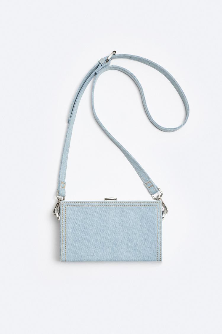 RIGID DENIM CROSSBODY BAG
