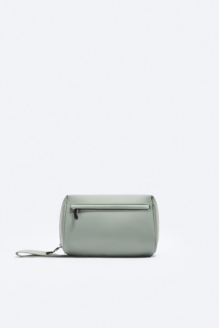 RUBBERISED TOILETRY BAG