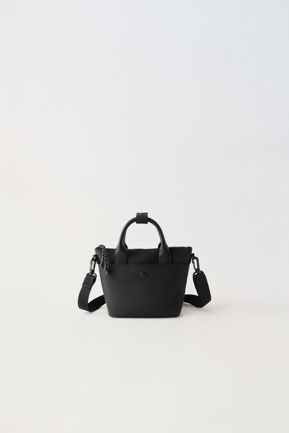 NYLON CROSSBODY BAG Black ZARA Australia