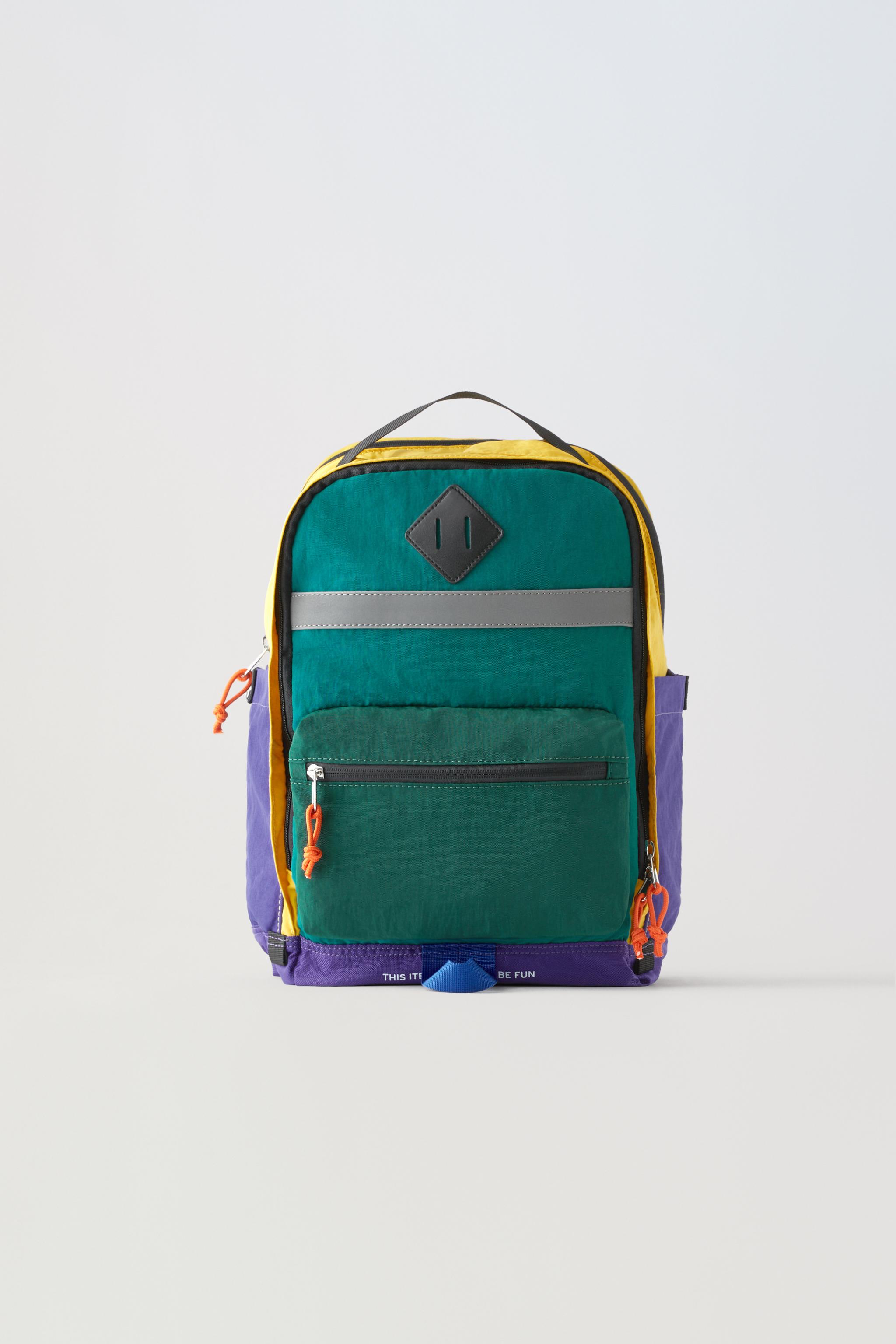 Zara MULTICOLORED BACKPACK Square One