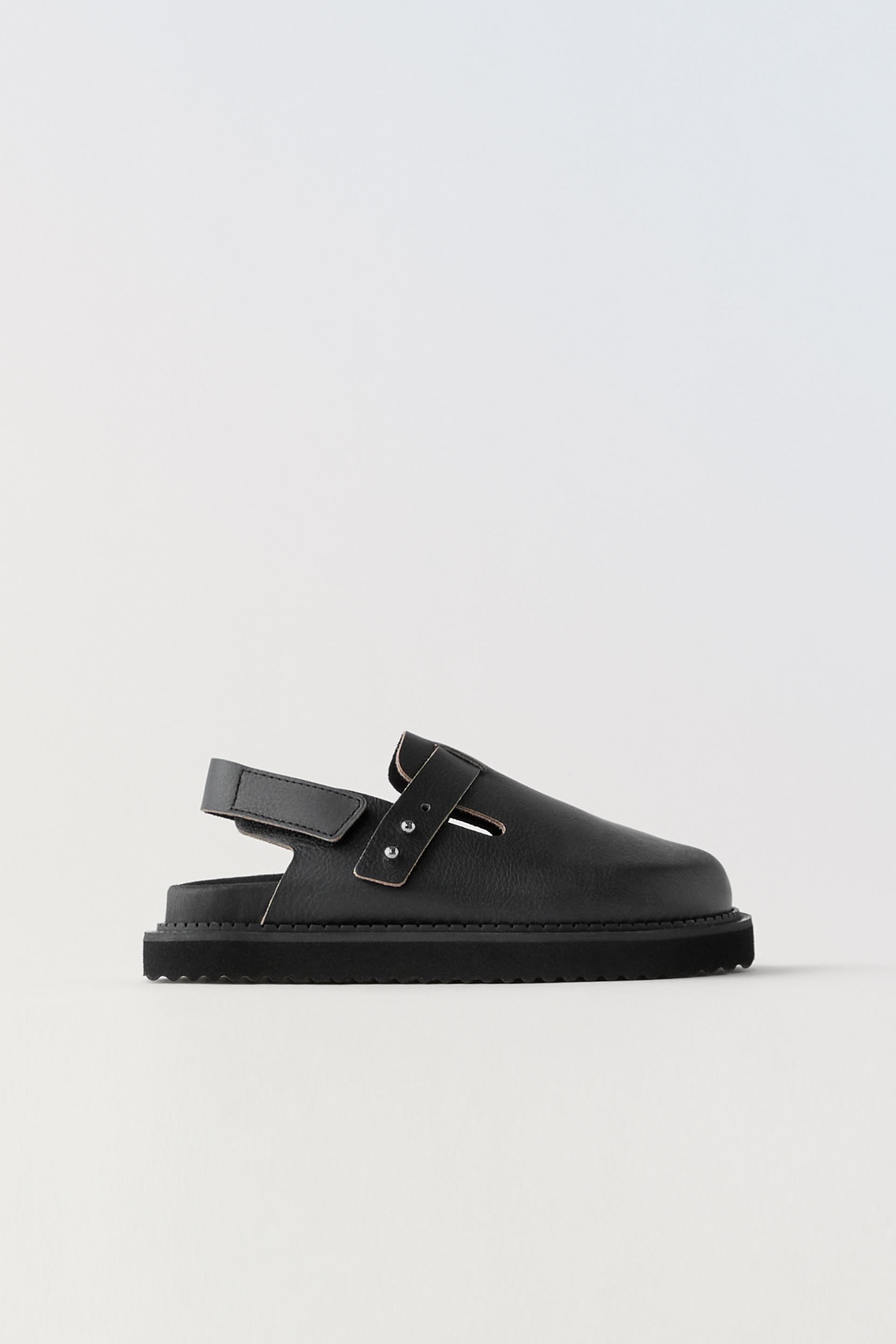 LEATHER CLOGS Black ZARA Australia