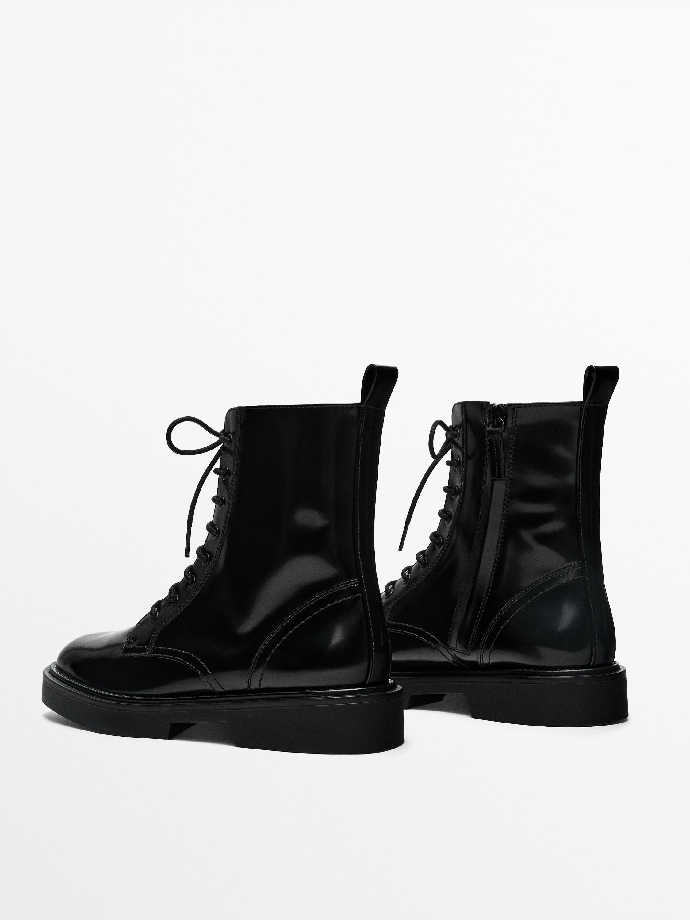 Lace-up ankle boots