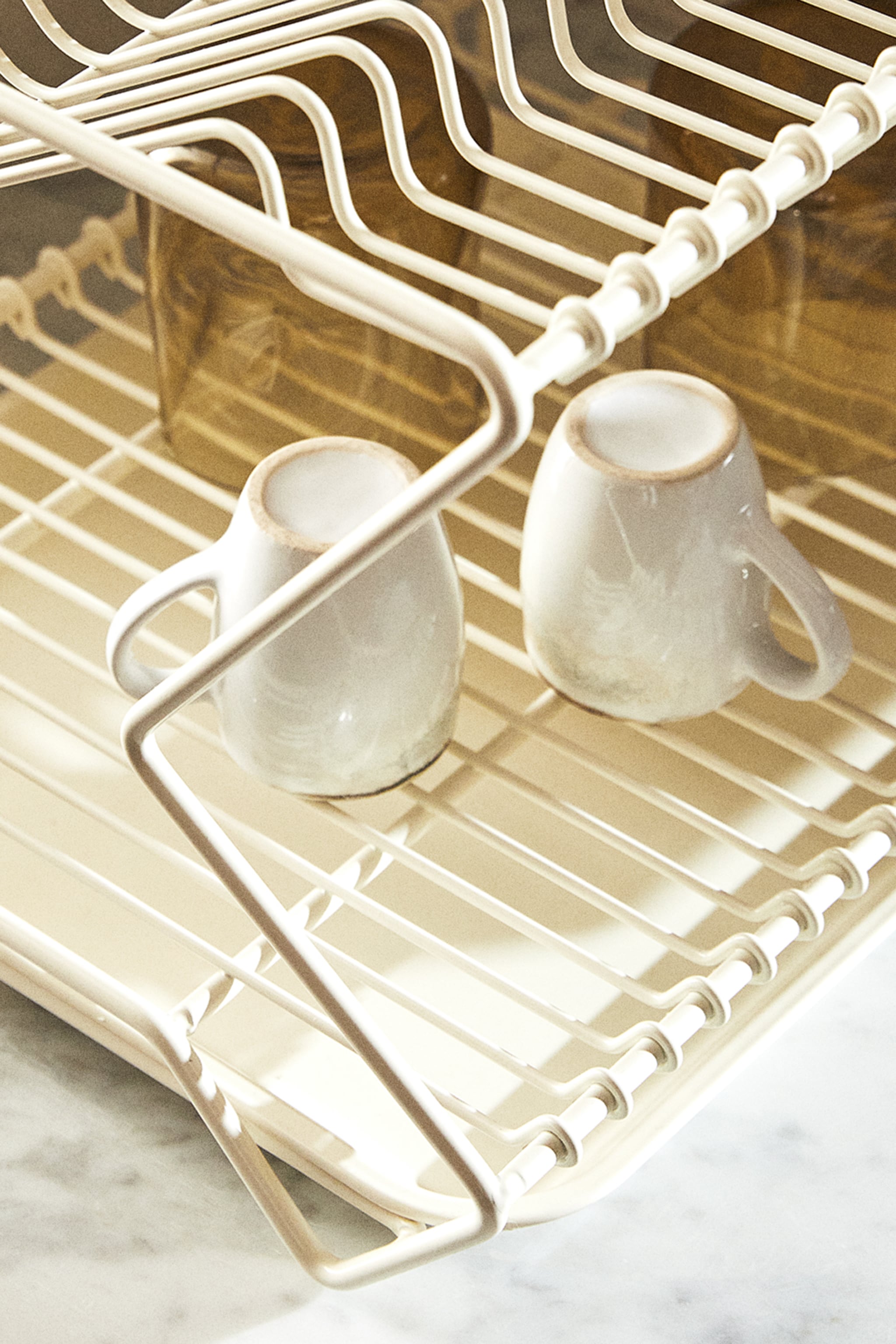 METAL DISH RACK WITH TRAY