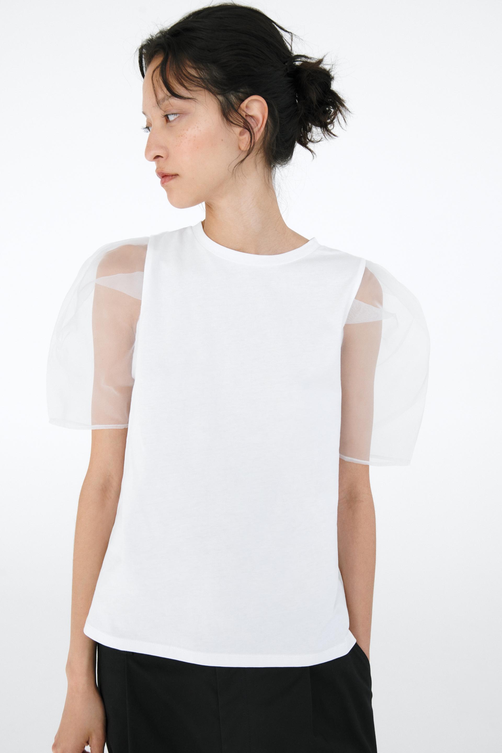 visitar Perversión acre camisa zara manga organza Persuasivo malla matriz